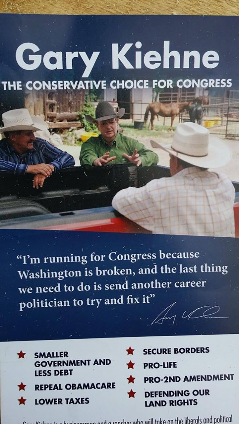 Illustration for article titled Conservative Congress Candidate Poses With Wholesome Horse Erection